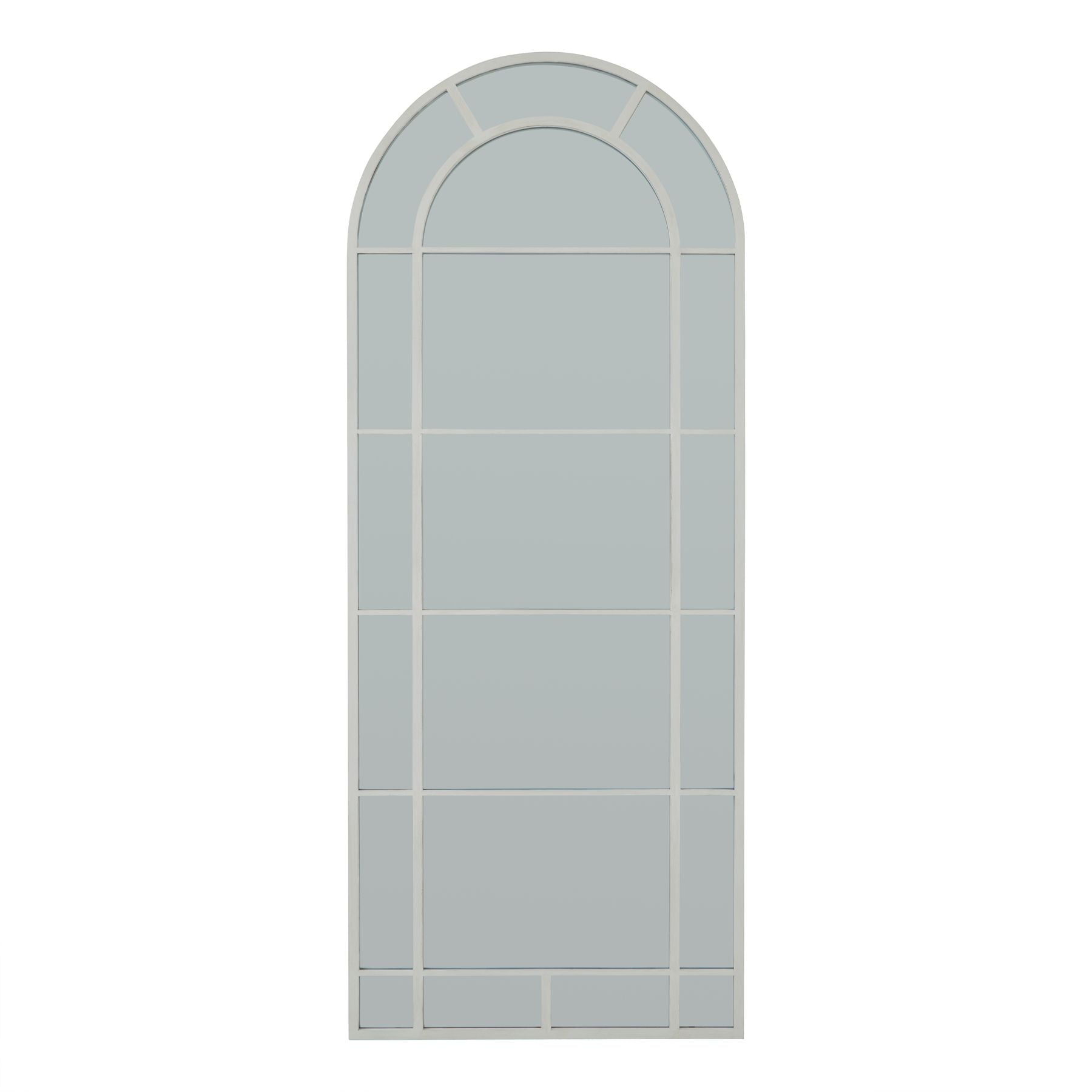 Skandi London White Large Arched Window Mirror - Skandi London