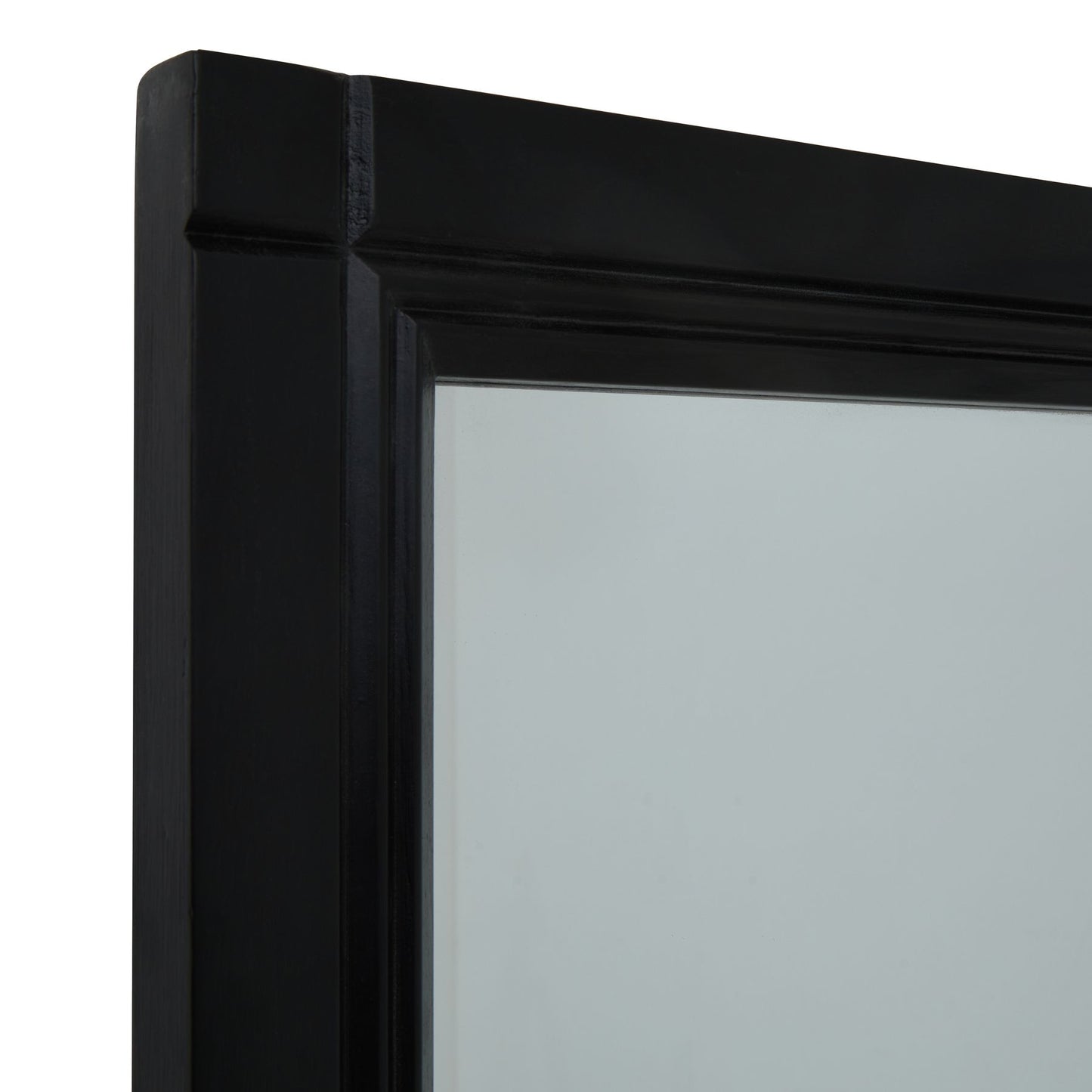 Skandi London Black Wood XL Window Mirror - Skandi London