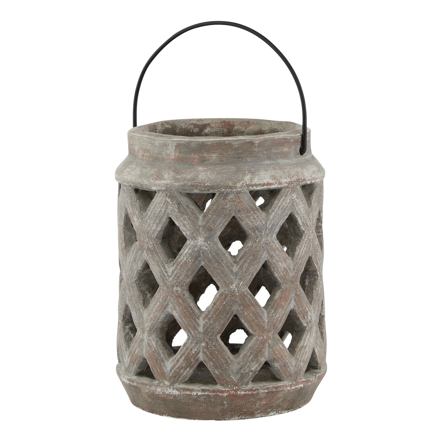 Lofoten Brown Large Lattice Lantern - Skandi London