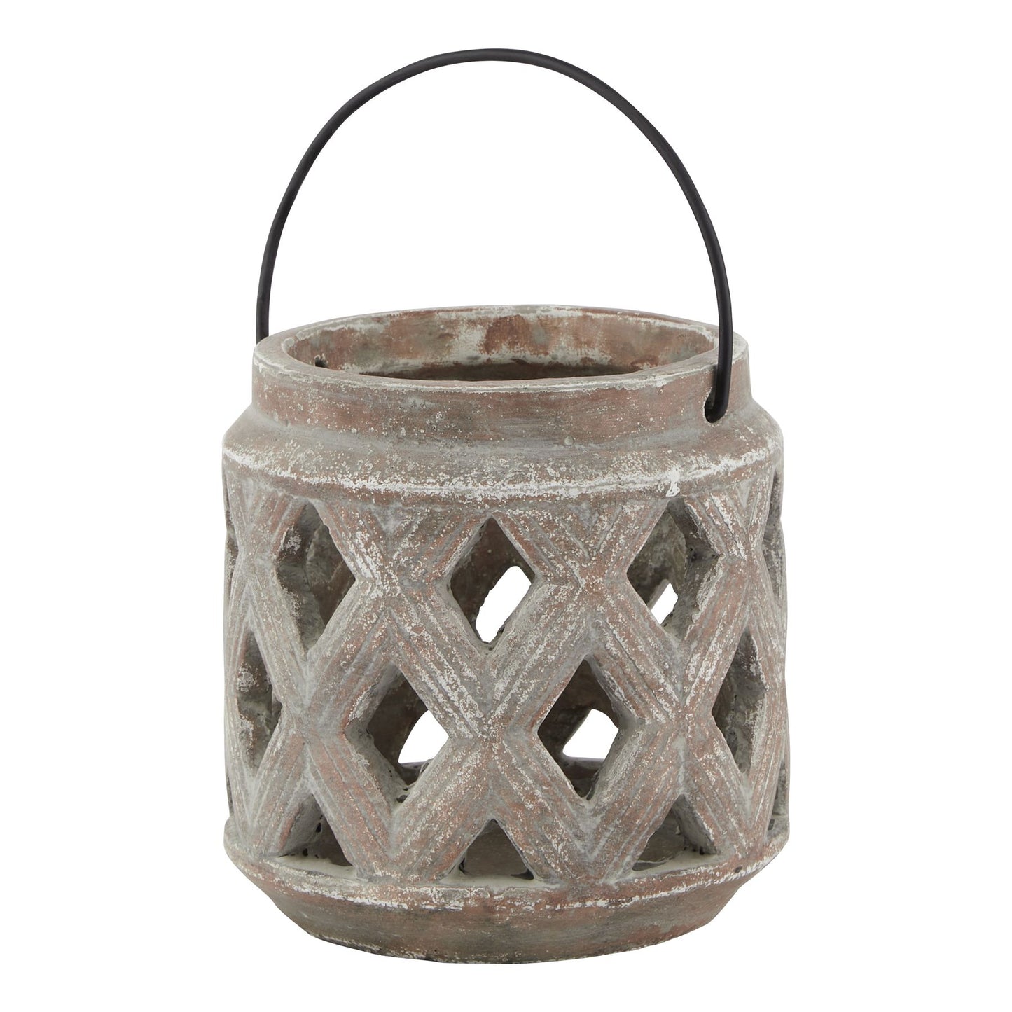 Lofoten Brown Lattice Lantern - Skandi London