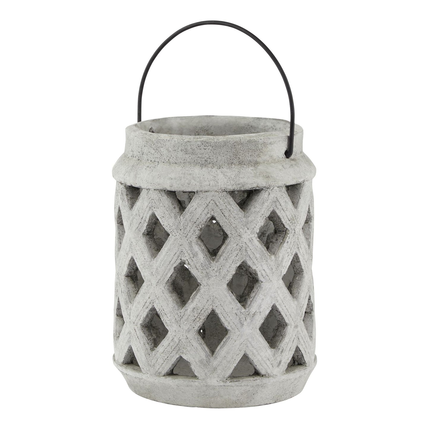 Maloy Stone Large Lattice Lantern - Skandi London