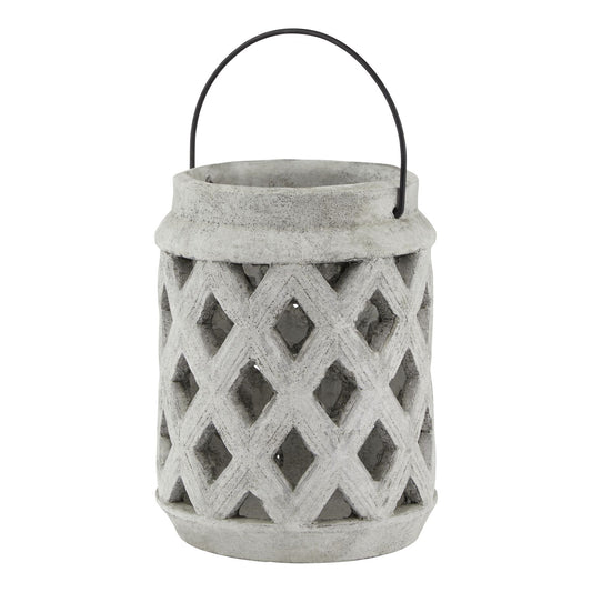 Maloy Stone Large Lattice Lantern - Skandi London