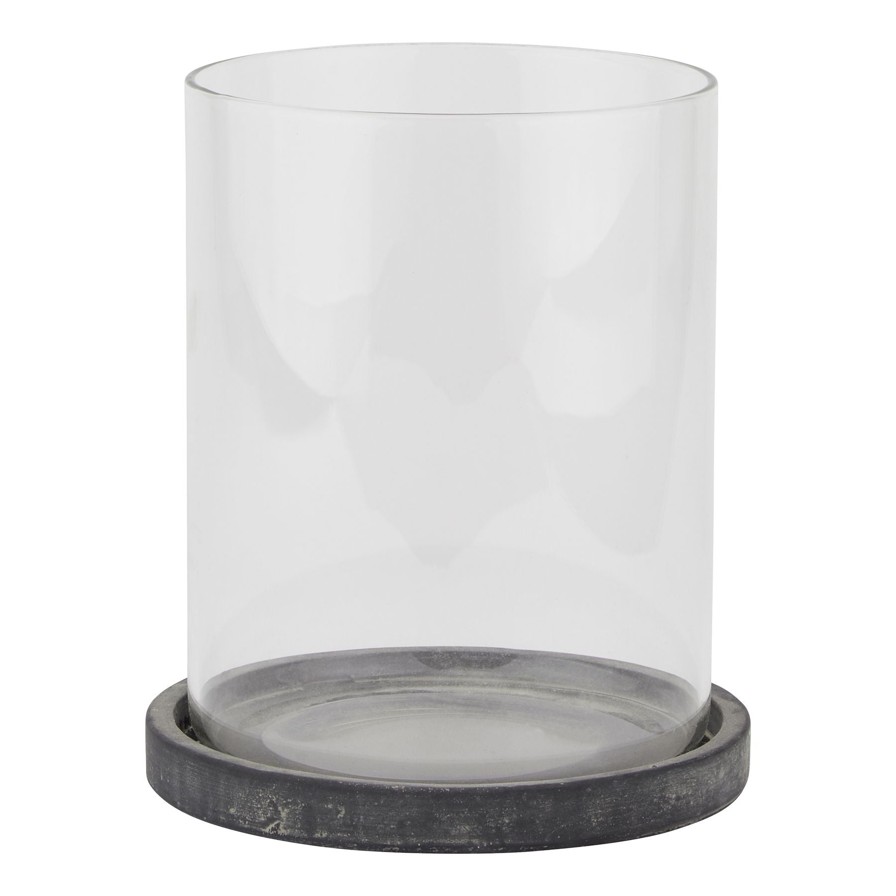 Malmo Grey Large Hurricane Lantern - Skandi London