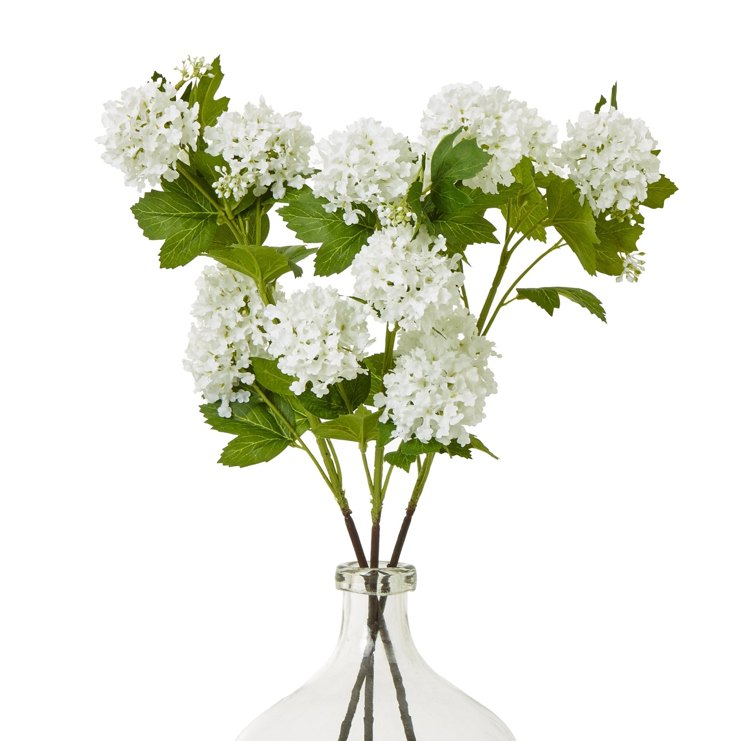 Cream Snowball Viburnum Spray - Skandi London