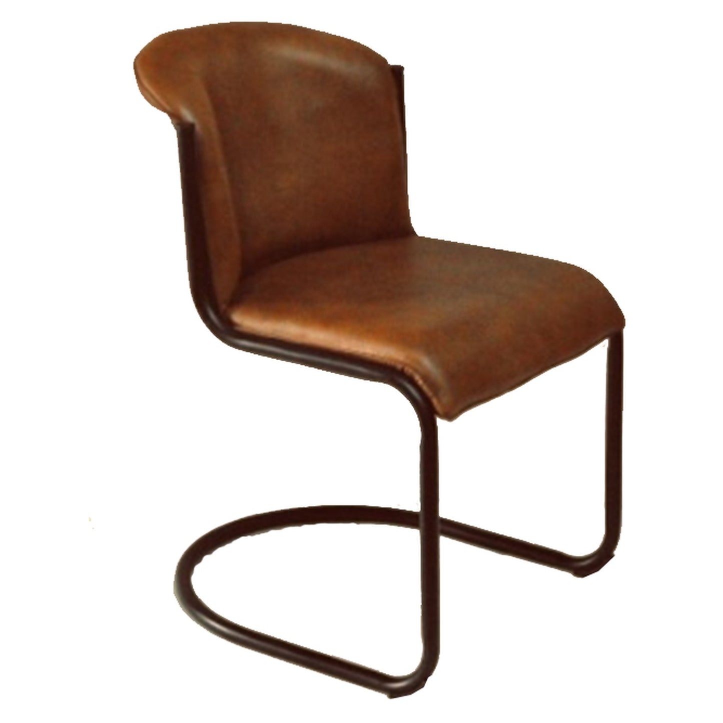 Billy Leather Curved Dining Chair - Skandi London