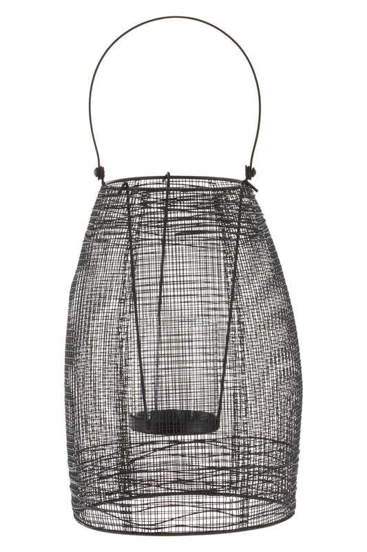 Rania Black Finish Small Lantern - Skandi London