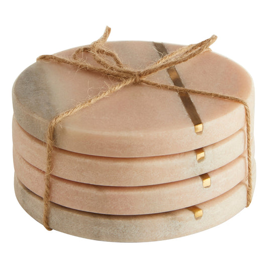Havelock Pink Marble Coasters - Skandi London