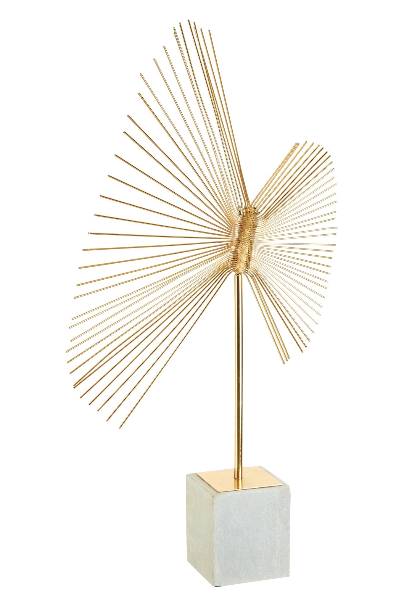 Kaspar Gold Finish Spiral Sculpture - Skandi London