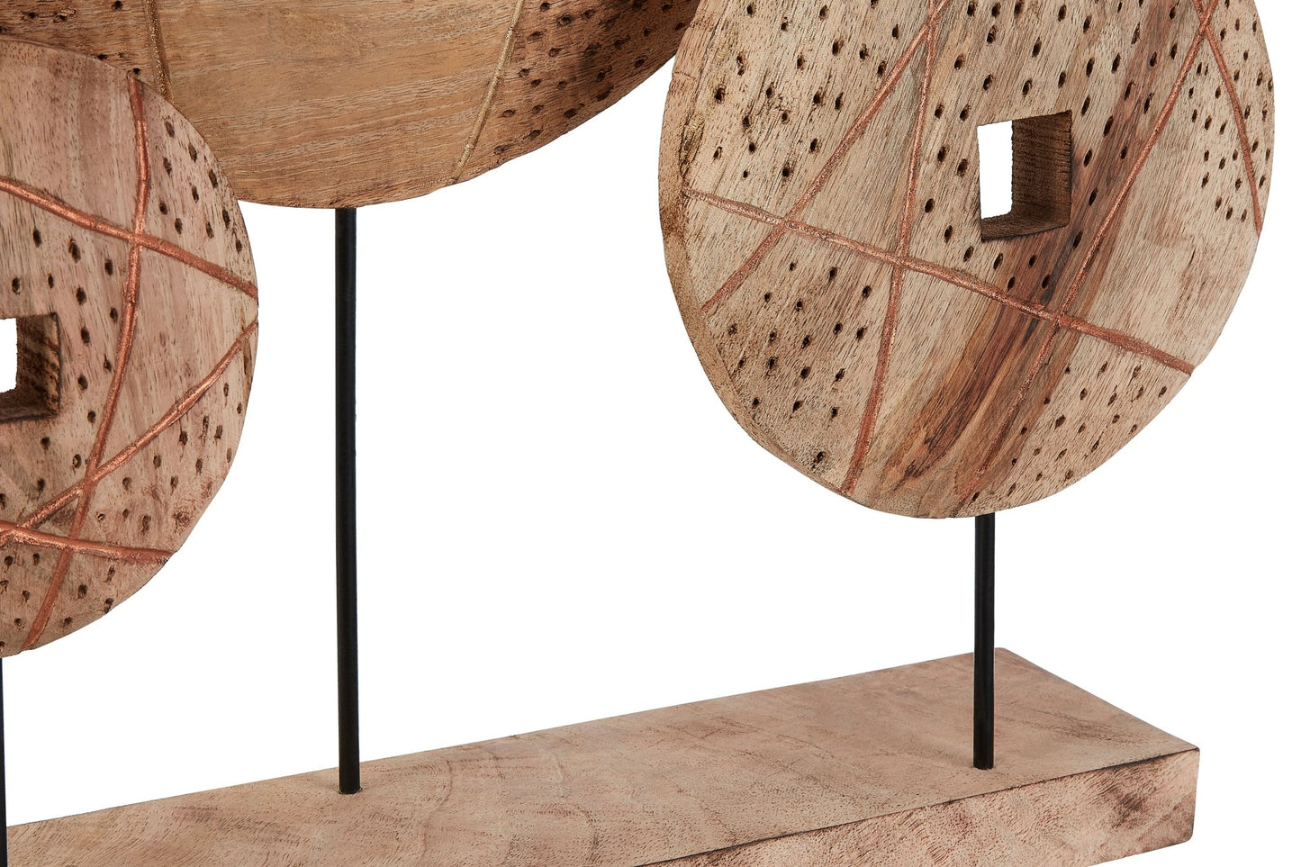 Daved 4 Disc Wooden Sculpture - Skandi London