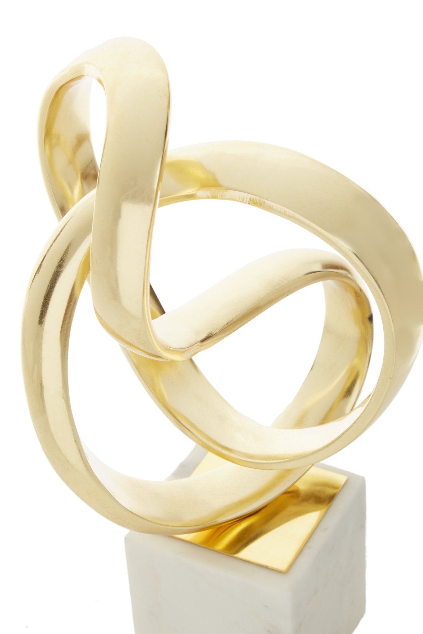 Kaspar Gold Finish Knot Sculpture - Skandi London