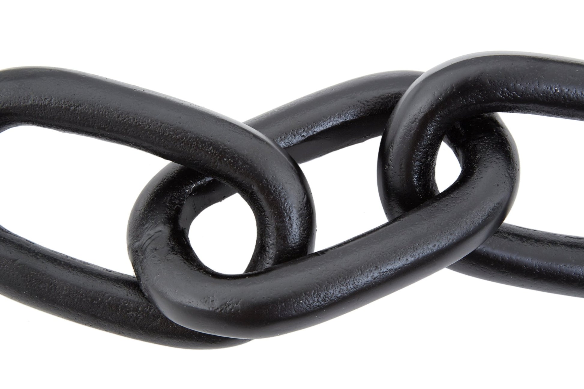 Maja Large Black Aluminium Chain Sculpture - Skandi London