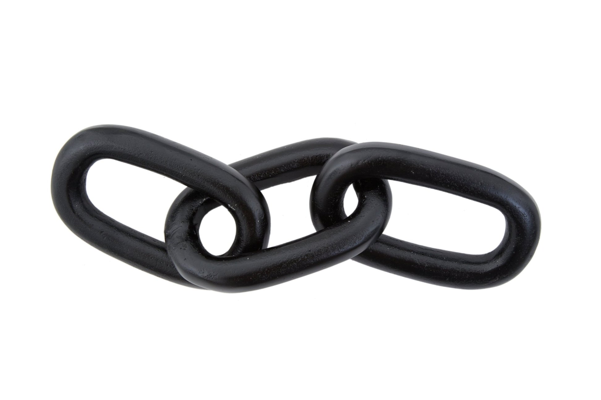 Maja Large Black Aluminium Chain Sculpture - Skandi London