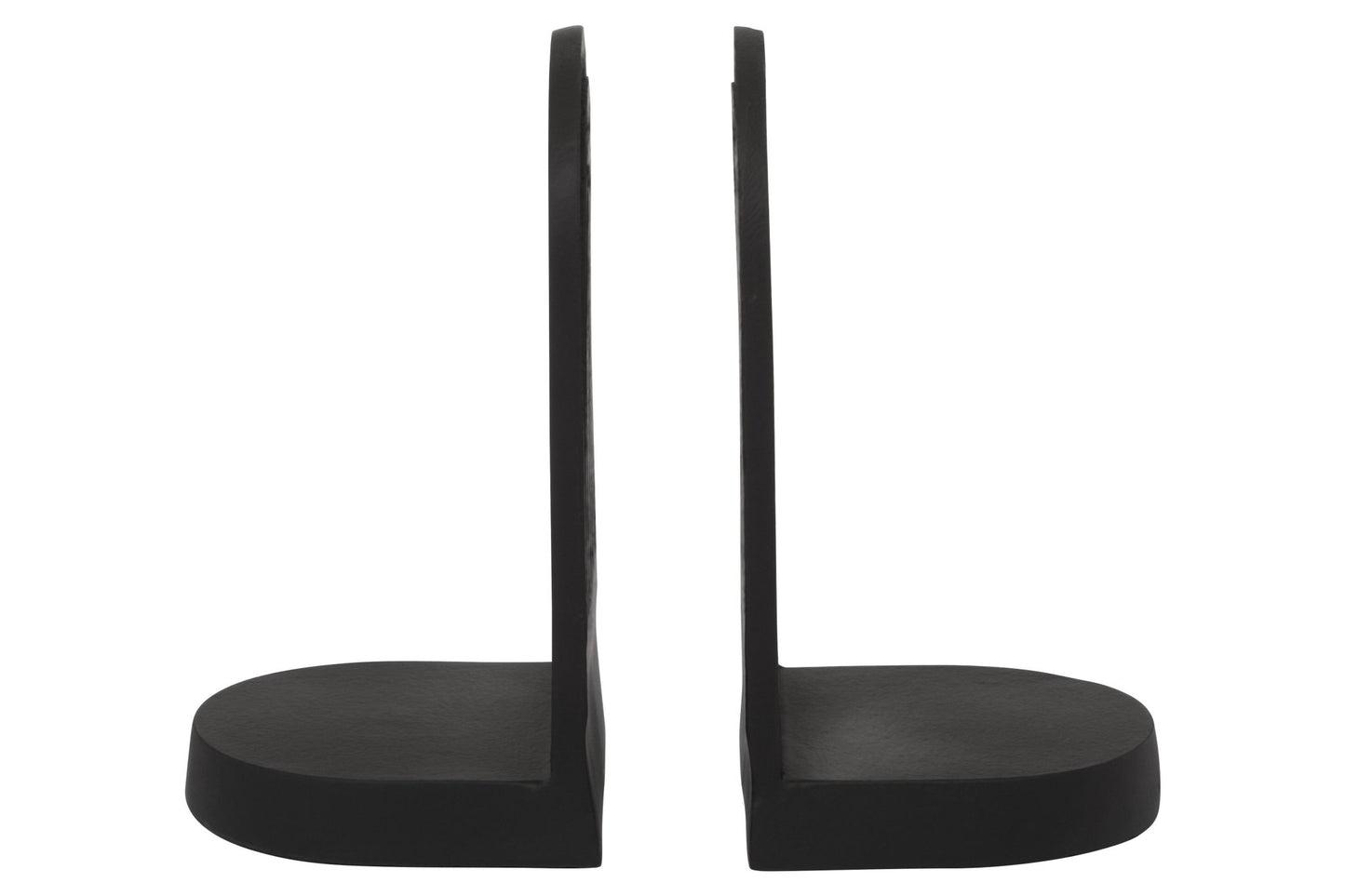 Mia Set Of Two Black Finish Arched Bookends - Skandi London