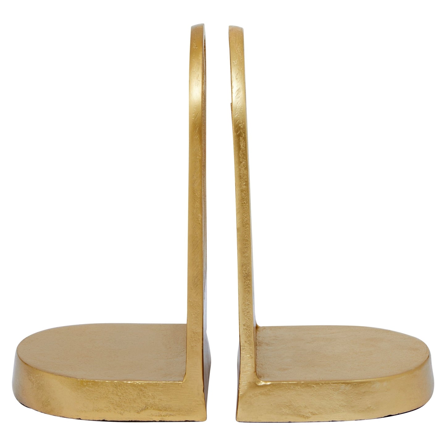 Mia Set Of Two Gold Finish Arched Bookends - Skandi London