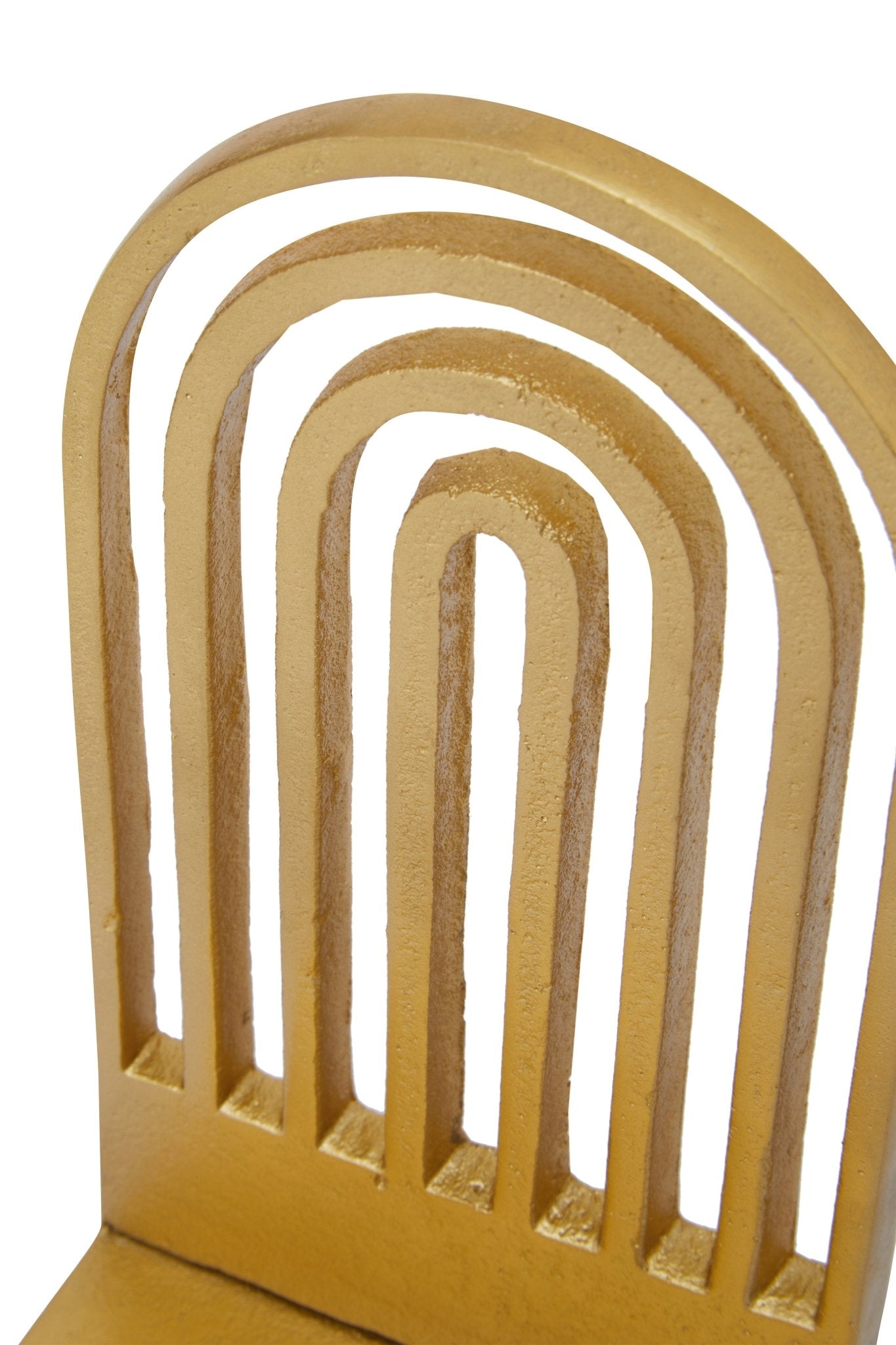 Mia Set Of Two Gold Finish Arched Bookends - Skandi London