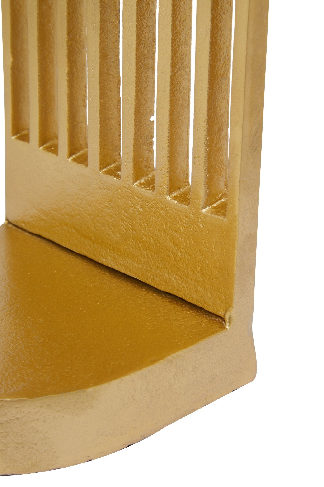 Mia Set Of Two Gold Finish Arched Bookends - Skandi London
