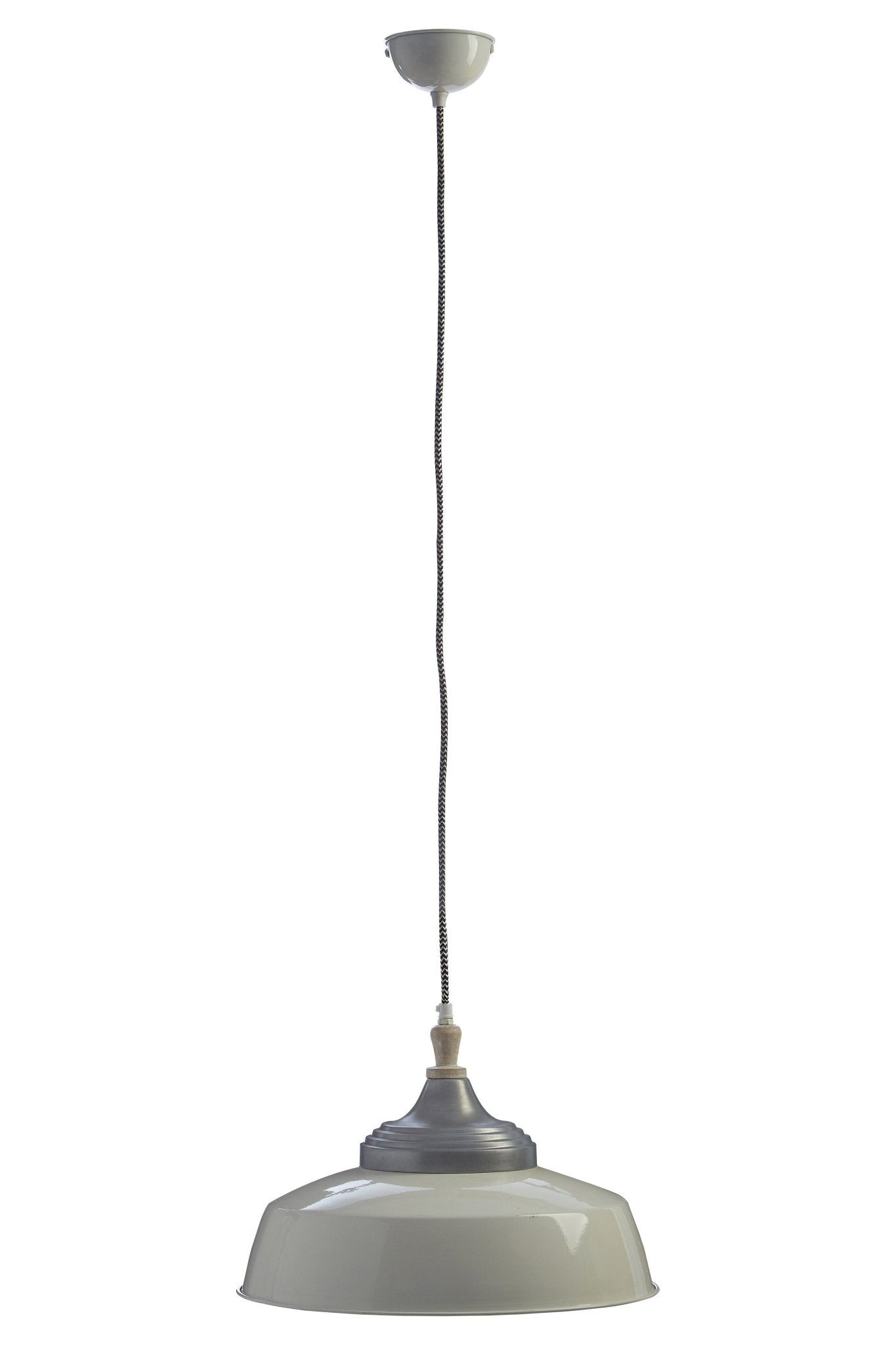 Latham Large White Bowl Shaped Pendant Light - Skandi London