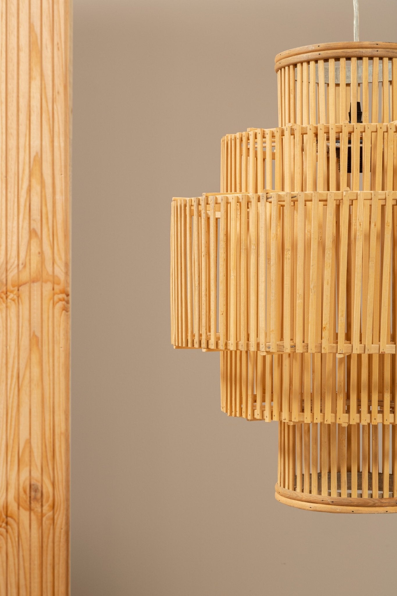 Hjalmar Bamboo Pendant Light - Skandi London