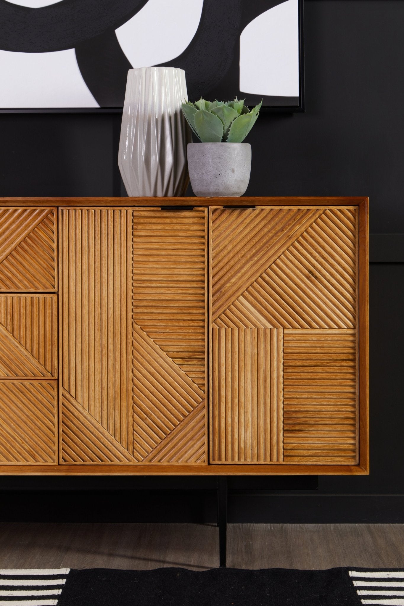 Gunnar Sideboard With Metal Legs - Skandi London
