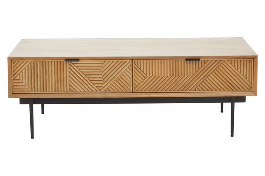 Gunnar Natural Finish Wooden Coffee Table - Skandi London