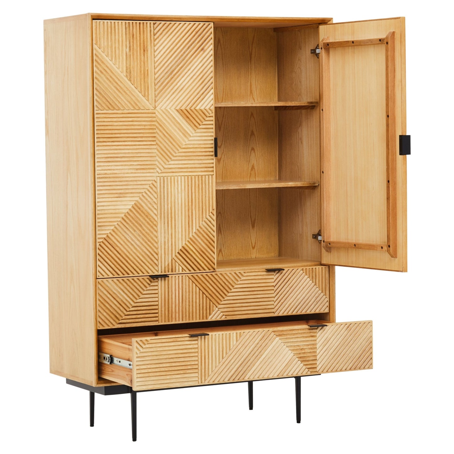 Gunnar Natural Wooden Cabinet - Skandi London