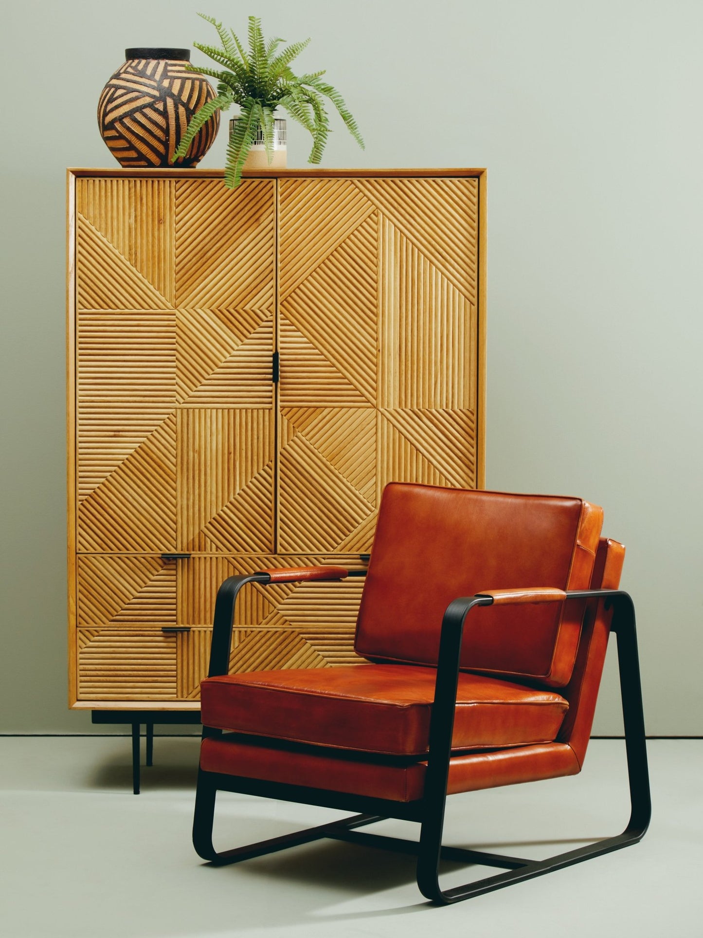 Gunnar Natural Wooden Cabinet - Skandi London