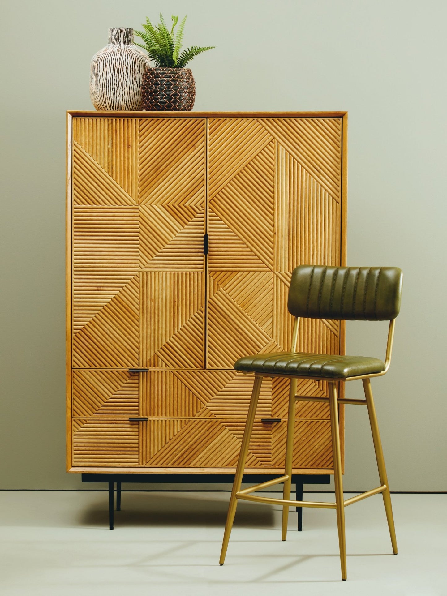 Gunnar Natural Wooden Cabinet - Skandi London