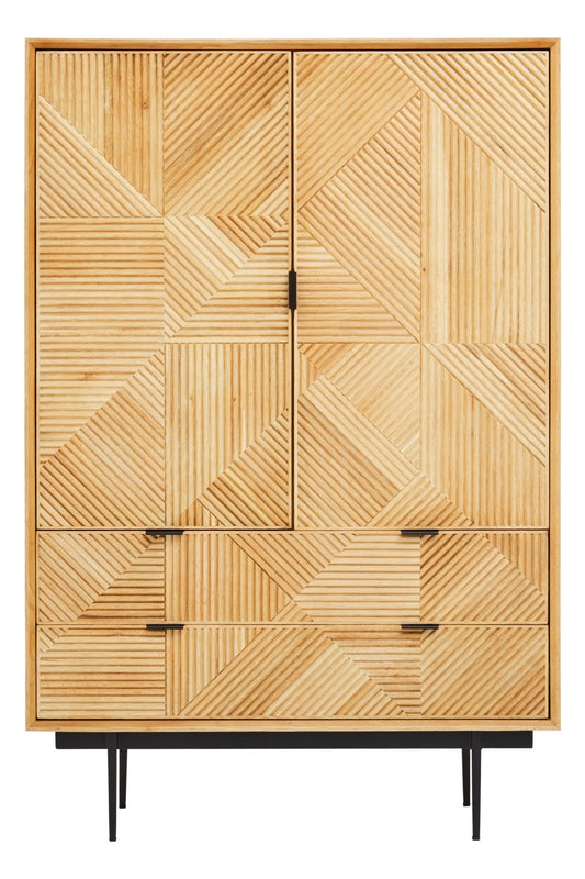 Gunnar Natural Wooden Cabinet - Skandi London