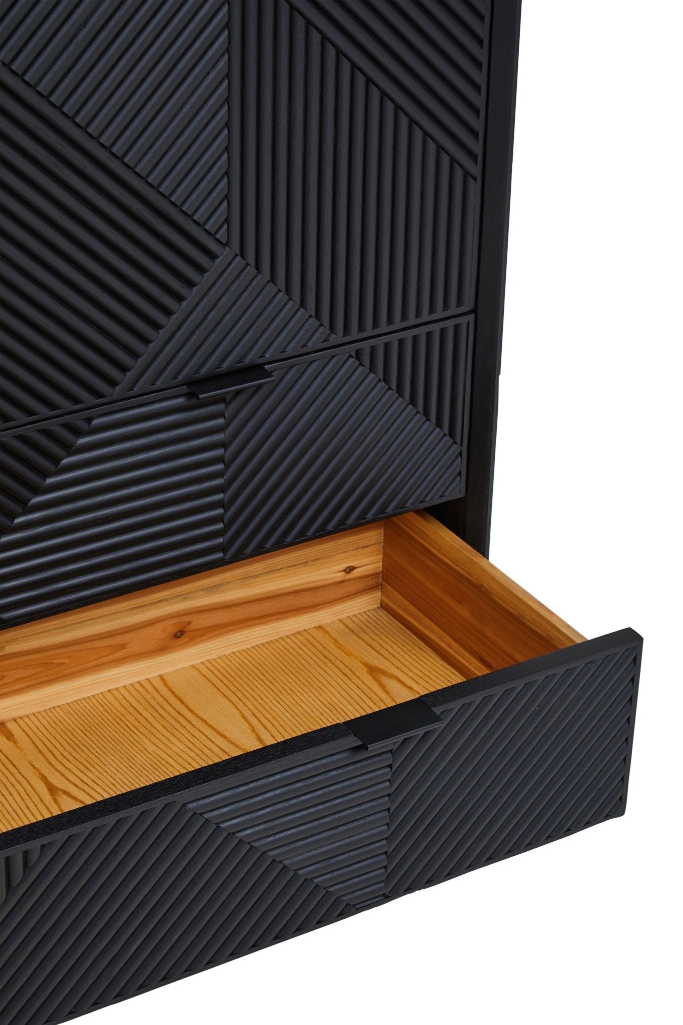 Gunnar Black Finish Wooden Cabinet - Skandi London