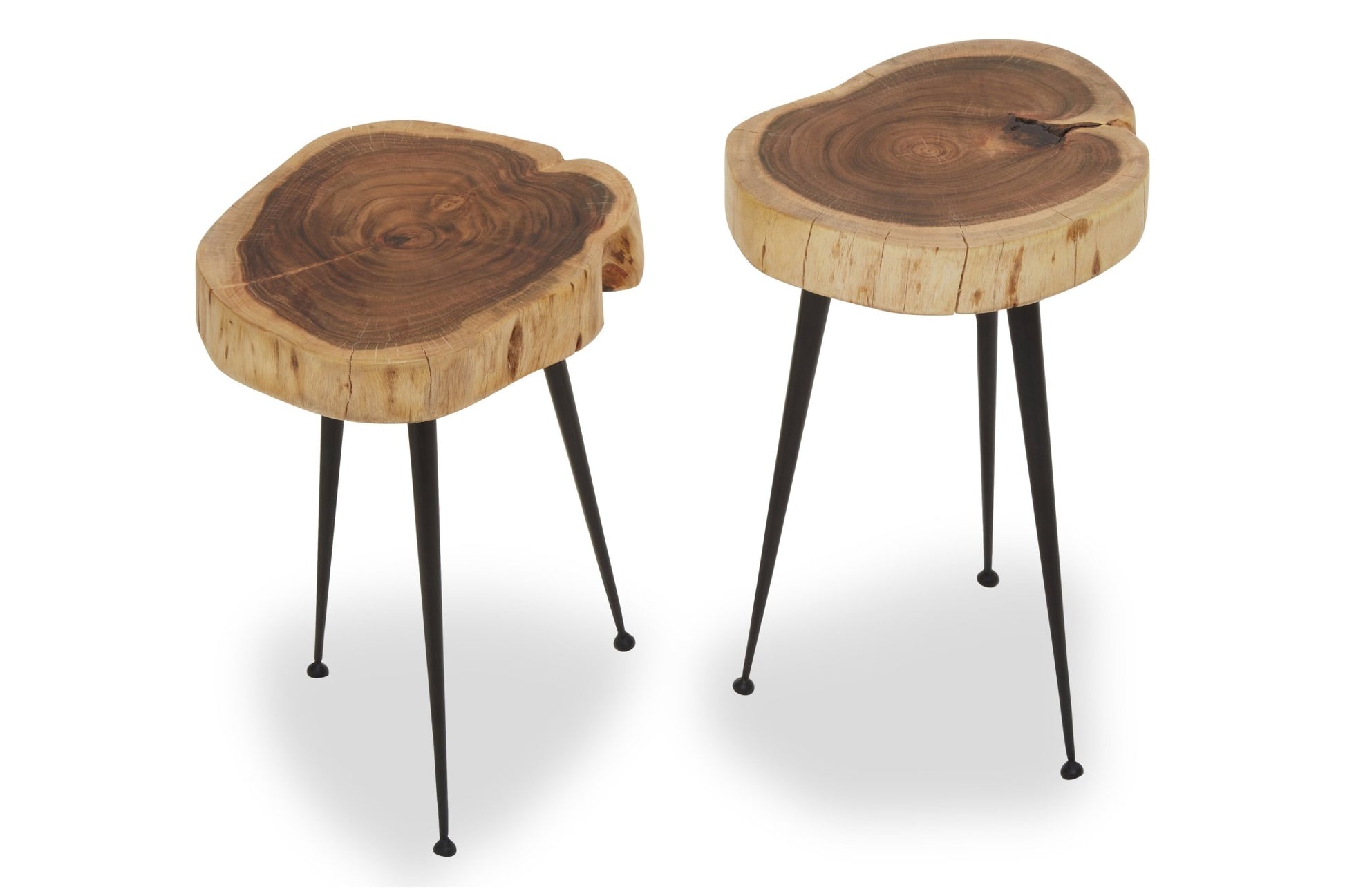 Kirby Set Of 2 Acacia Wood Side Tables - Skandi London