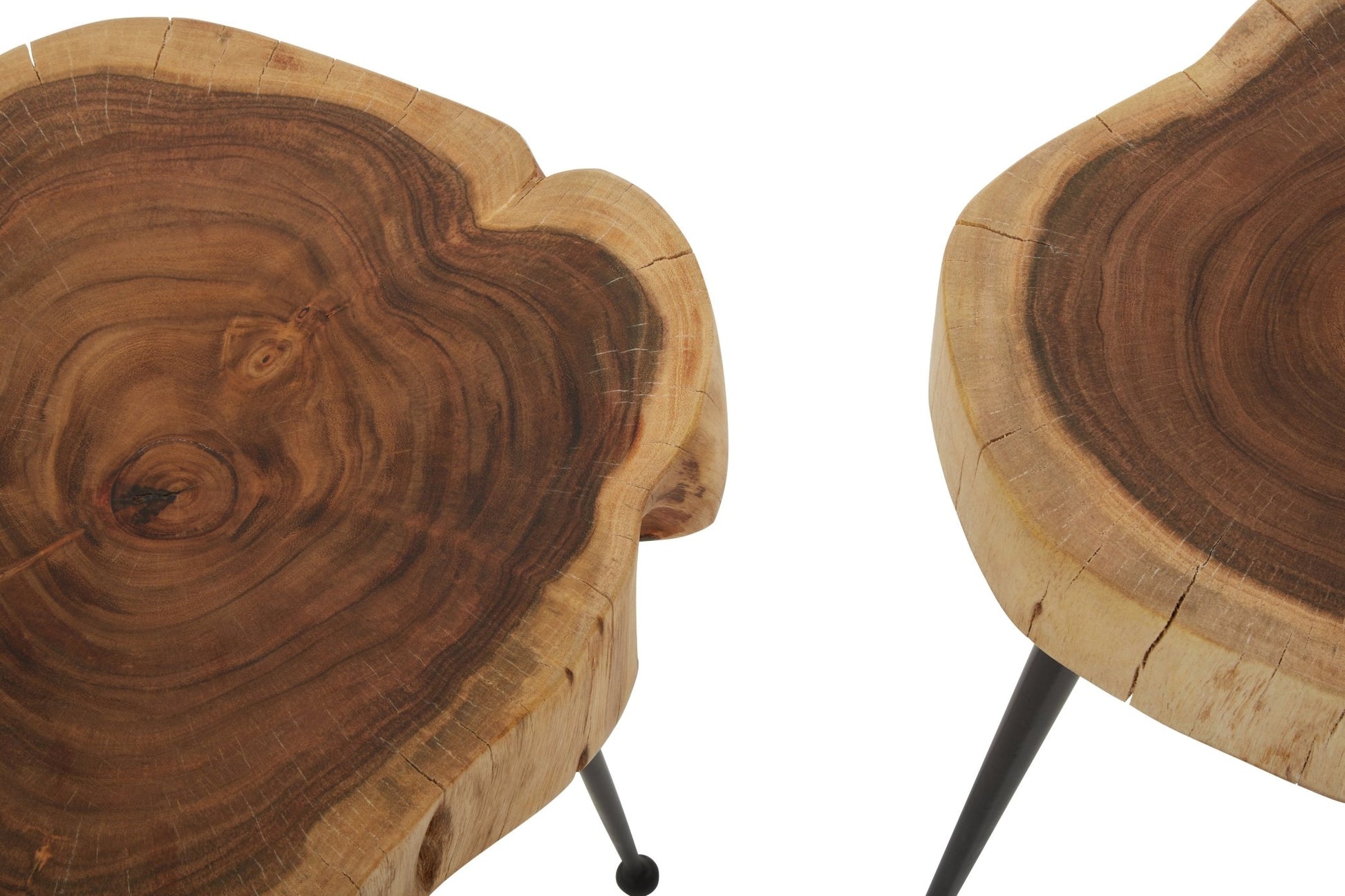 Kirby Set Of 2 Acacia Wood Side Tables - Skandi London