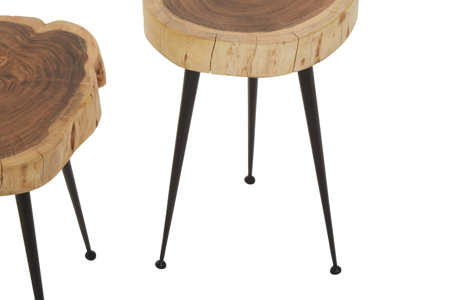 Kirby Set Of 2 Acacia Wood Side Tables - Skandi London