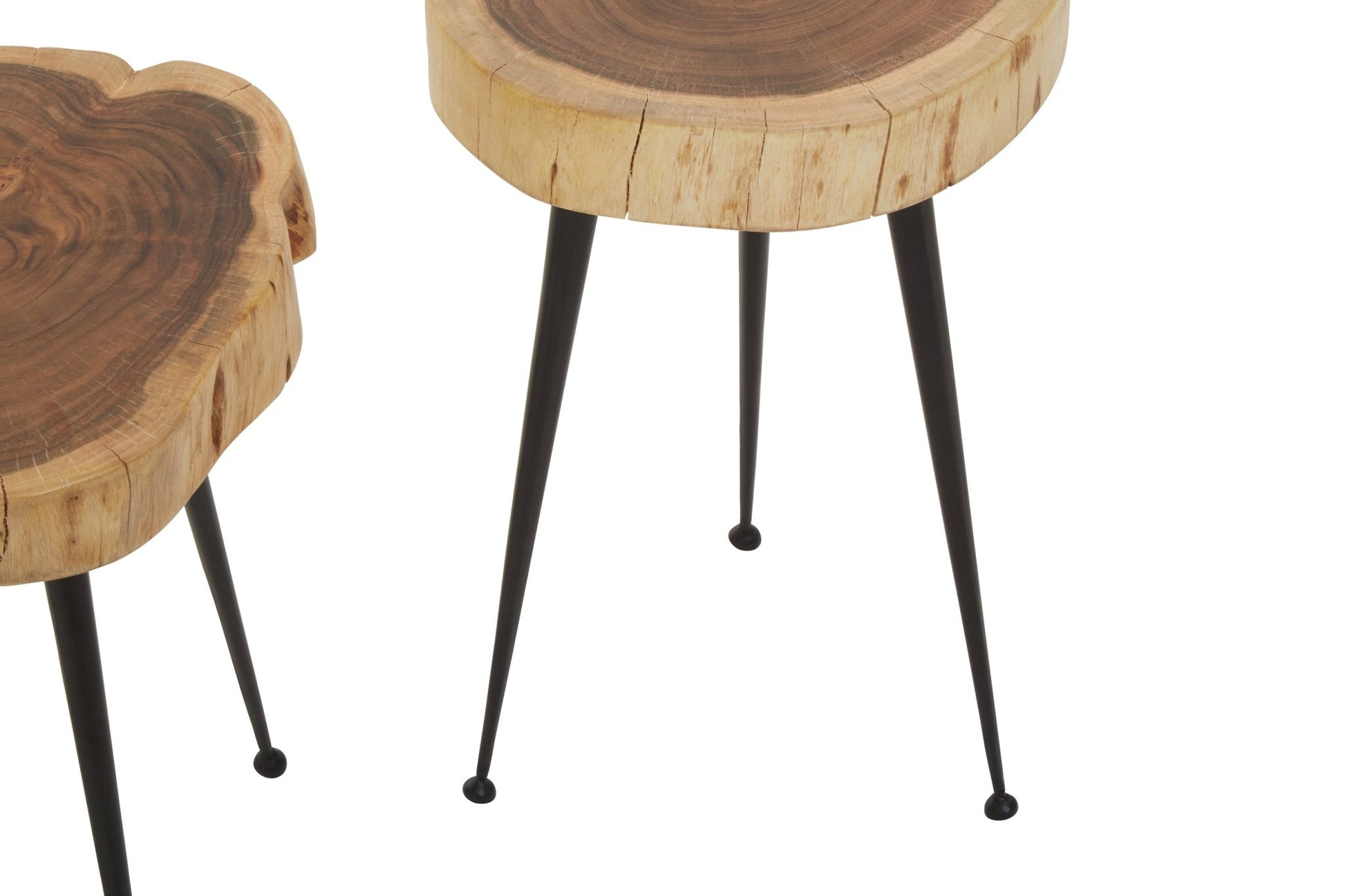 Kirby Set Of 2 Acacia Wood Side Tables - Skandi London