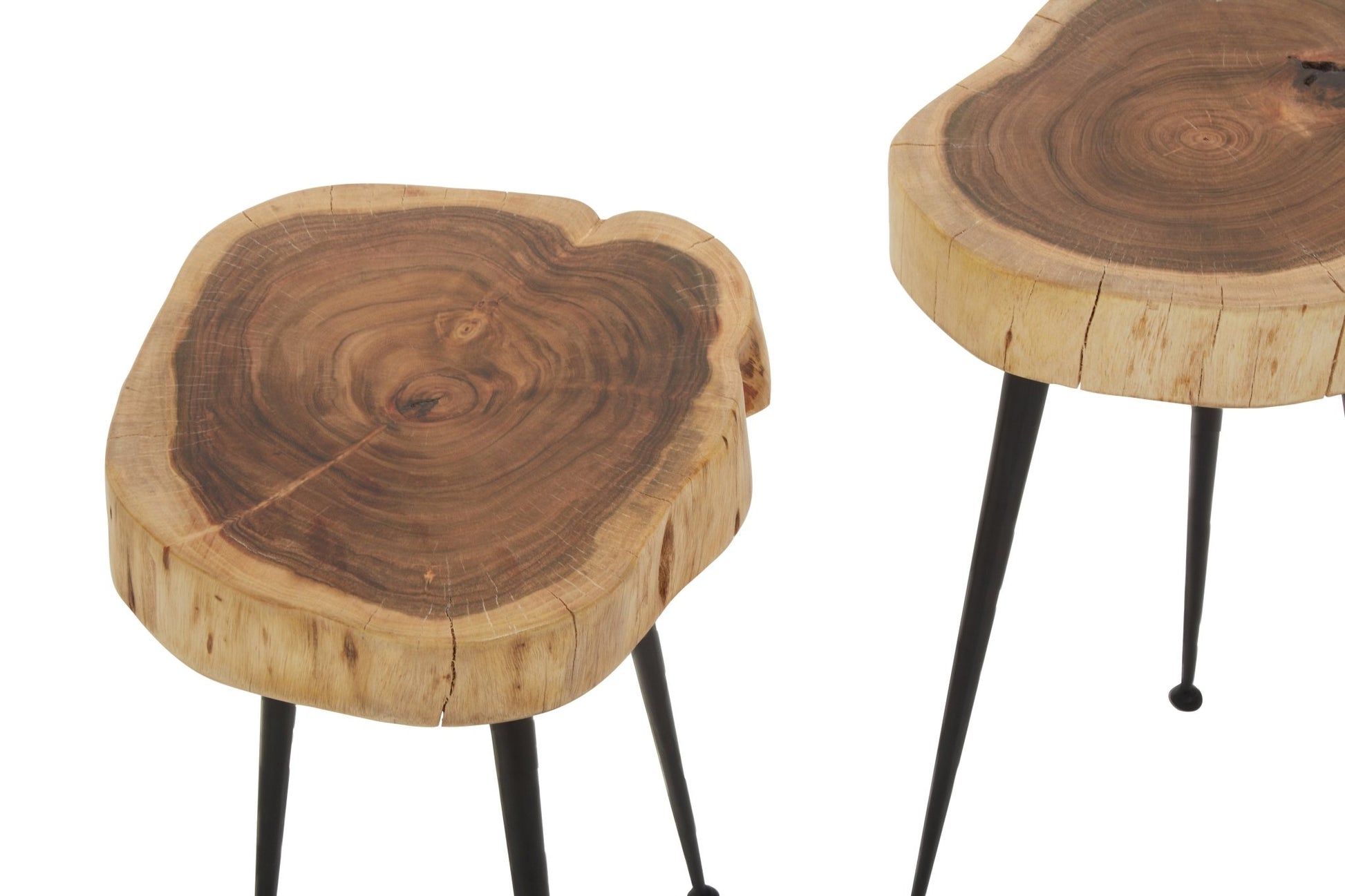 Kirby Set Of 2 Acacia Wood Side Tables - Skandi London