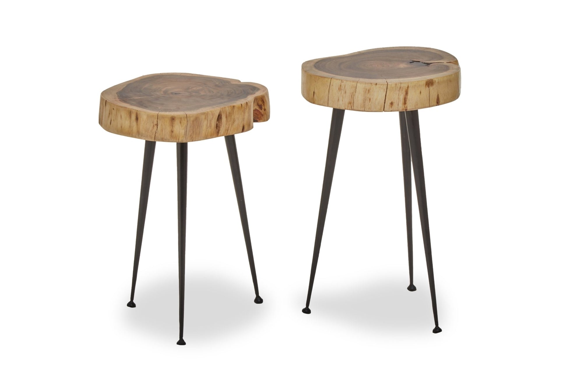 Kirby Set Of 2 Acacia Wood Side Tables - Skandi London