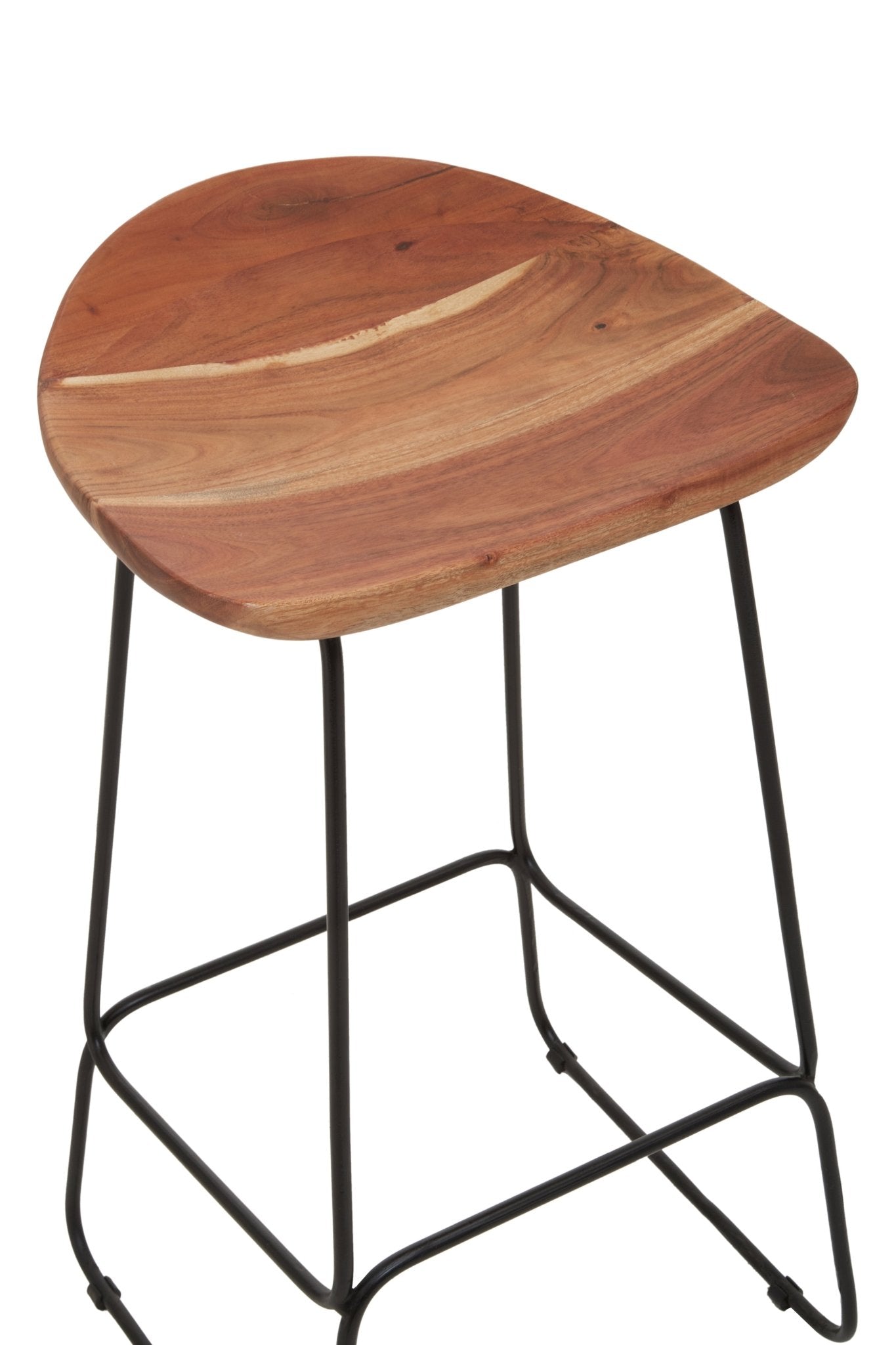 Kirby Black Frame Bar Stool - Skandi London