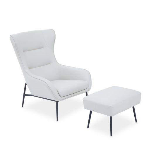 Halle Armchair And Footstool - Skandi London