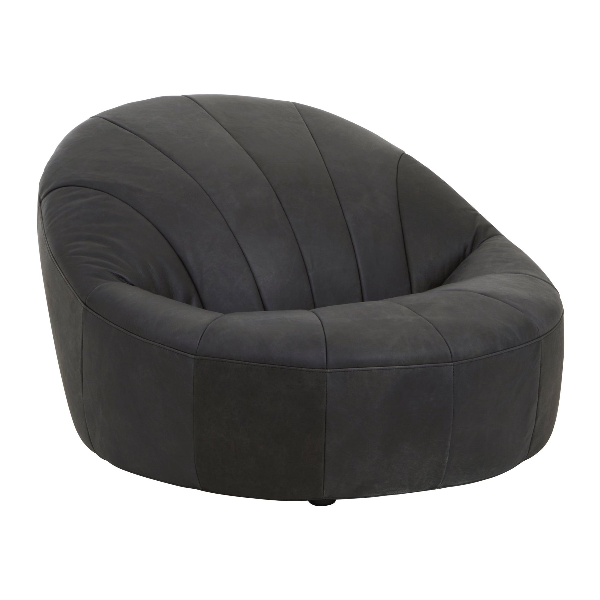 Garth Black Leather Chair - Skandi London