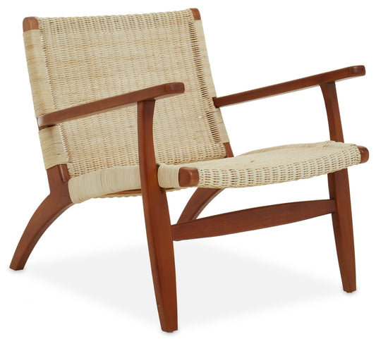 Gunner Woven Chair In Natural Rattan - Skandi London