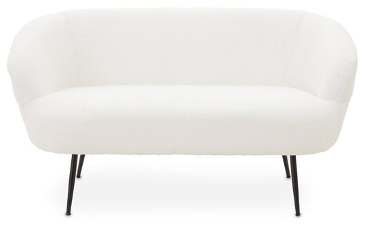 Sigvard Two Seat Sofa With Black Finish Legs - Skandi London