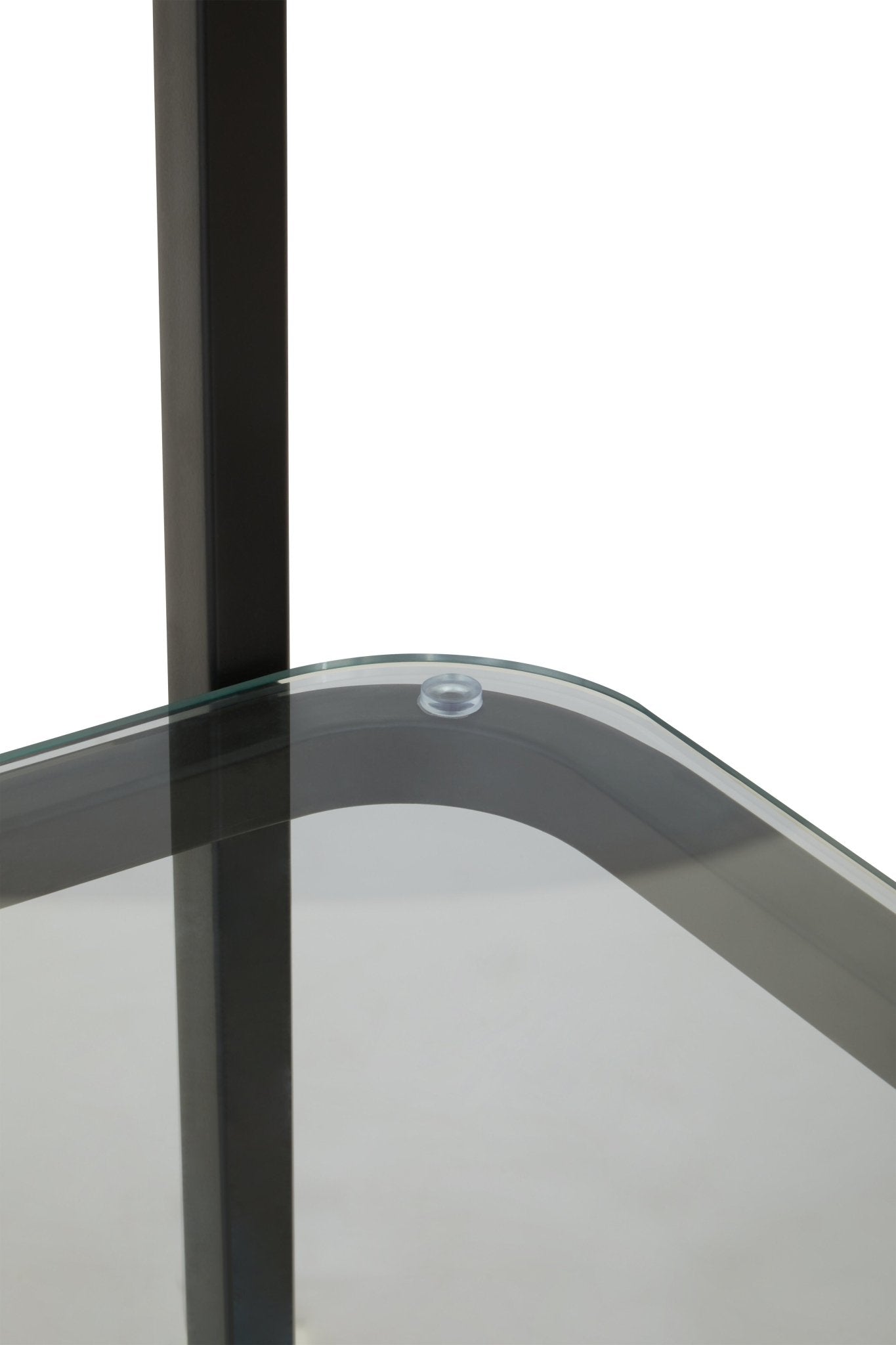 Sander Left Half Moon Black Shelf Unit - Skandi London