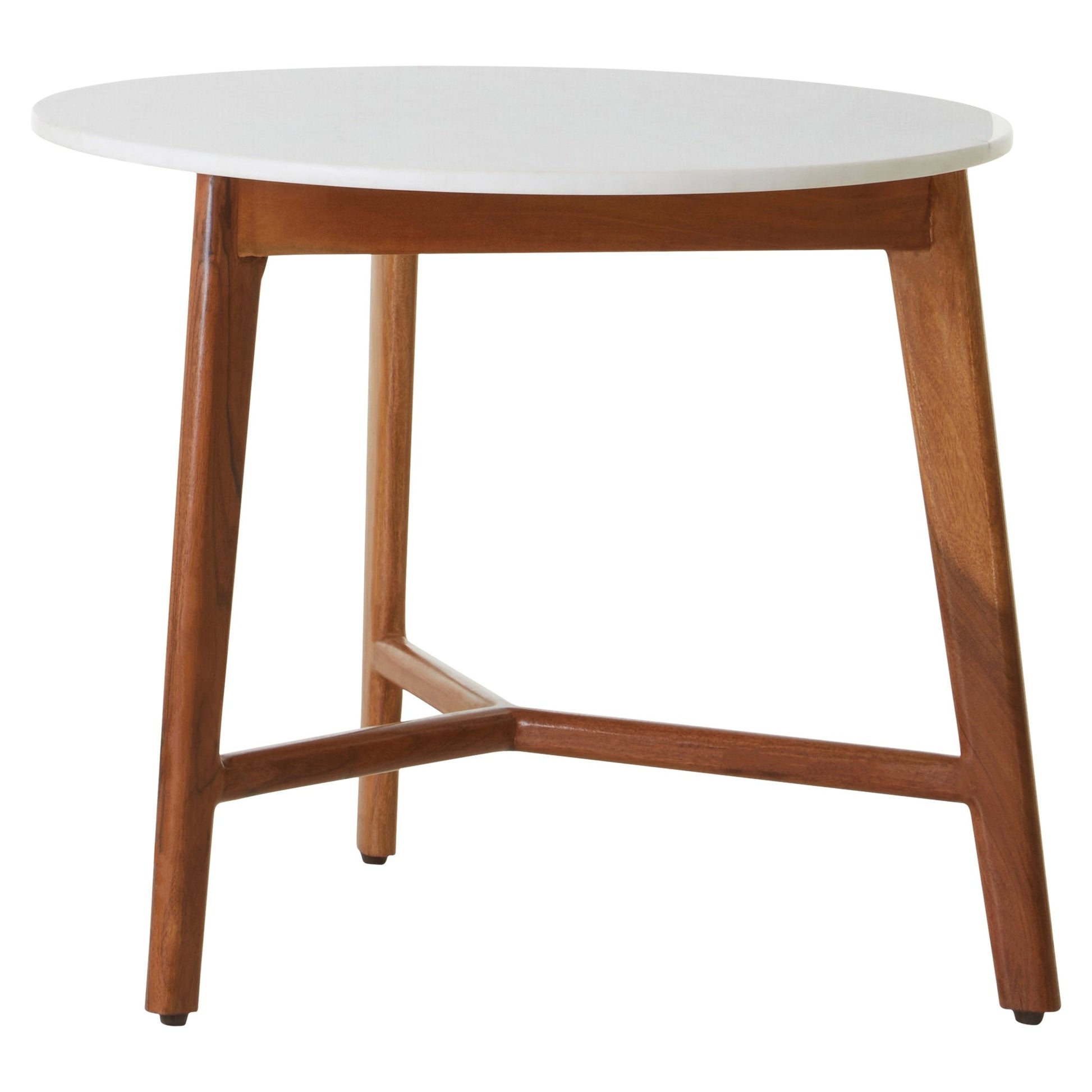 Kiersten White Marble Round Side Table. - Skandi London