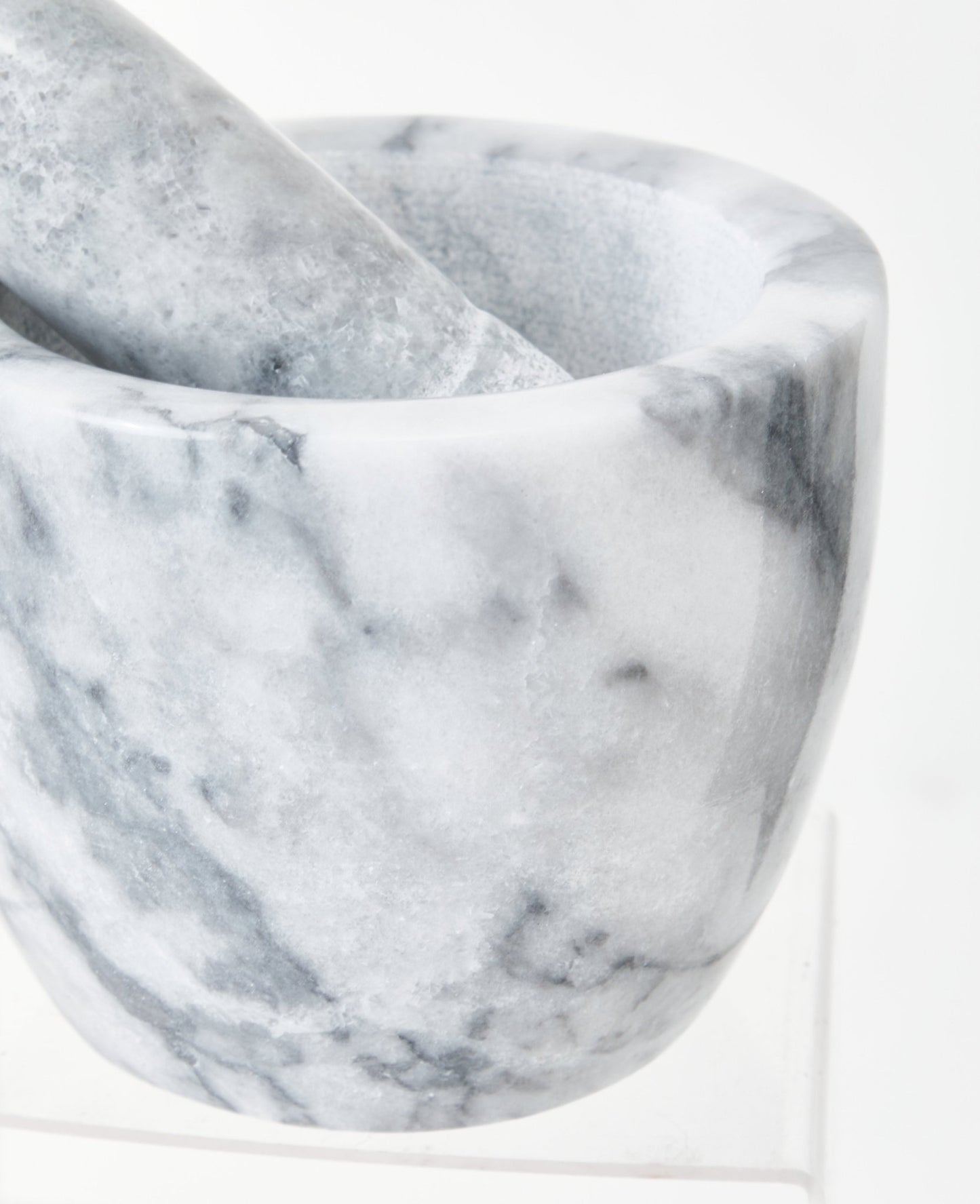 Mikele Grey Marble Tapered Mortar and Pestle - Skandi London