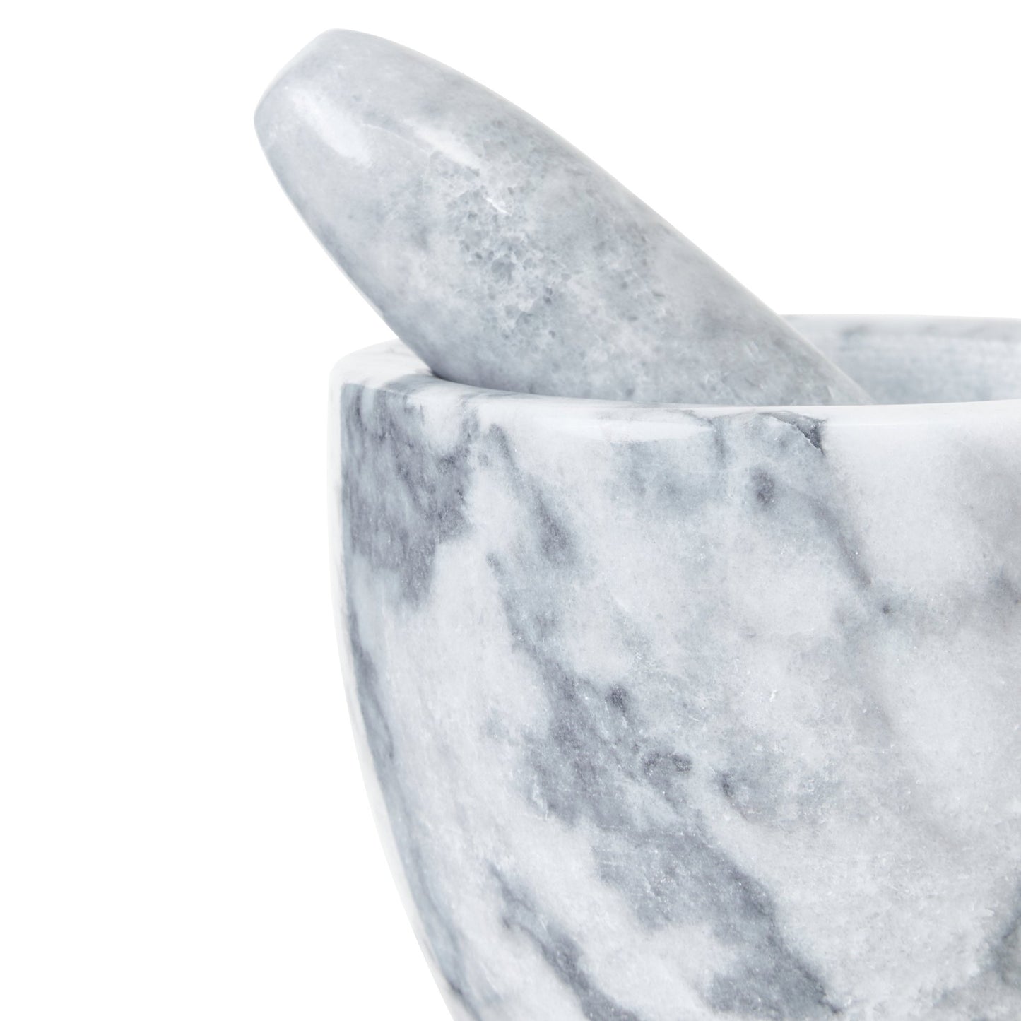 Mikele Grey Marble Tapered Mortar and Pestle - Skandi London