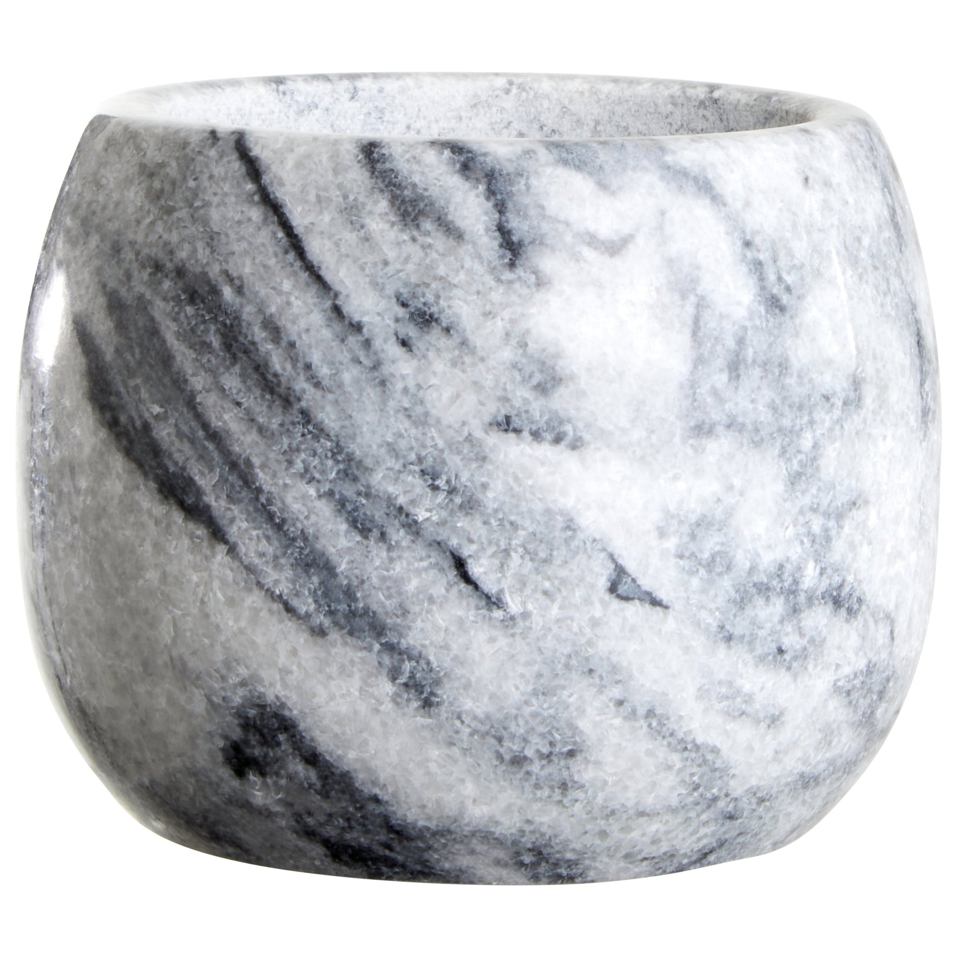 Mikele Grey Marble Clean Sided Mortar And Pestle - Skandi London