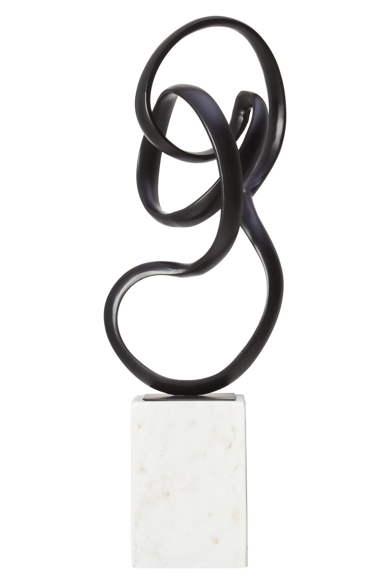 Kaspar Black Finish Aluminium Knot Sculpture - Skandi London