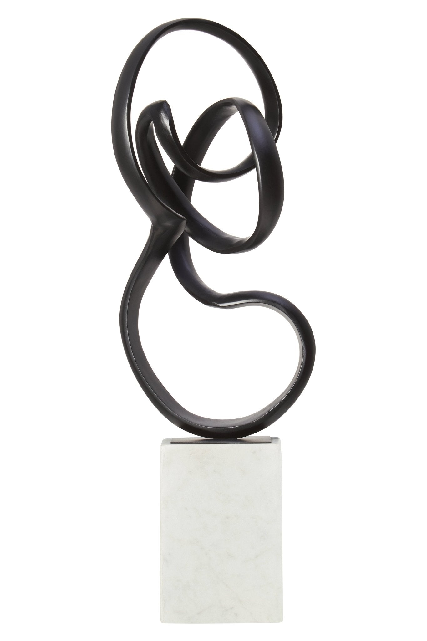 Kaspar Black Finish Aluminium Knot Sculpture - Skandi London
