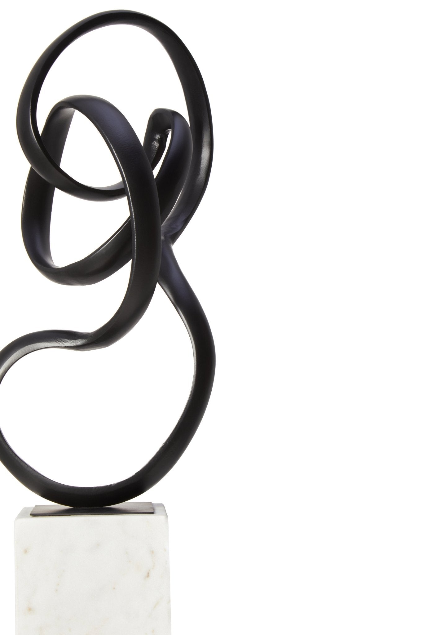 Kaspar Black Finish Aluminium Knot Sculpture - Skandi London