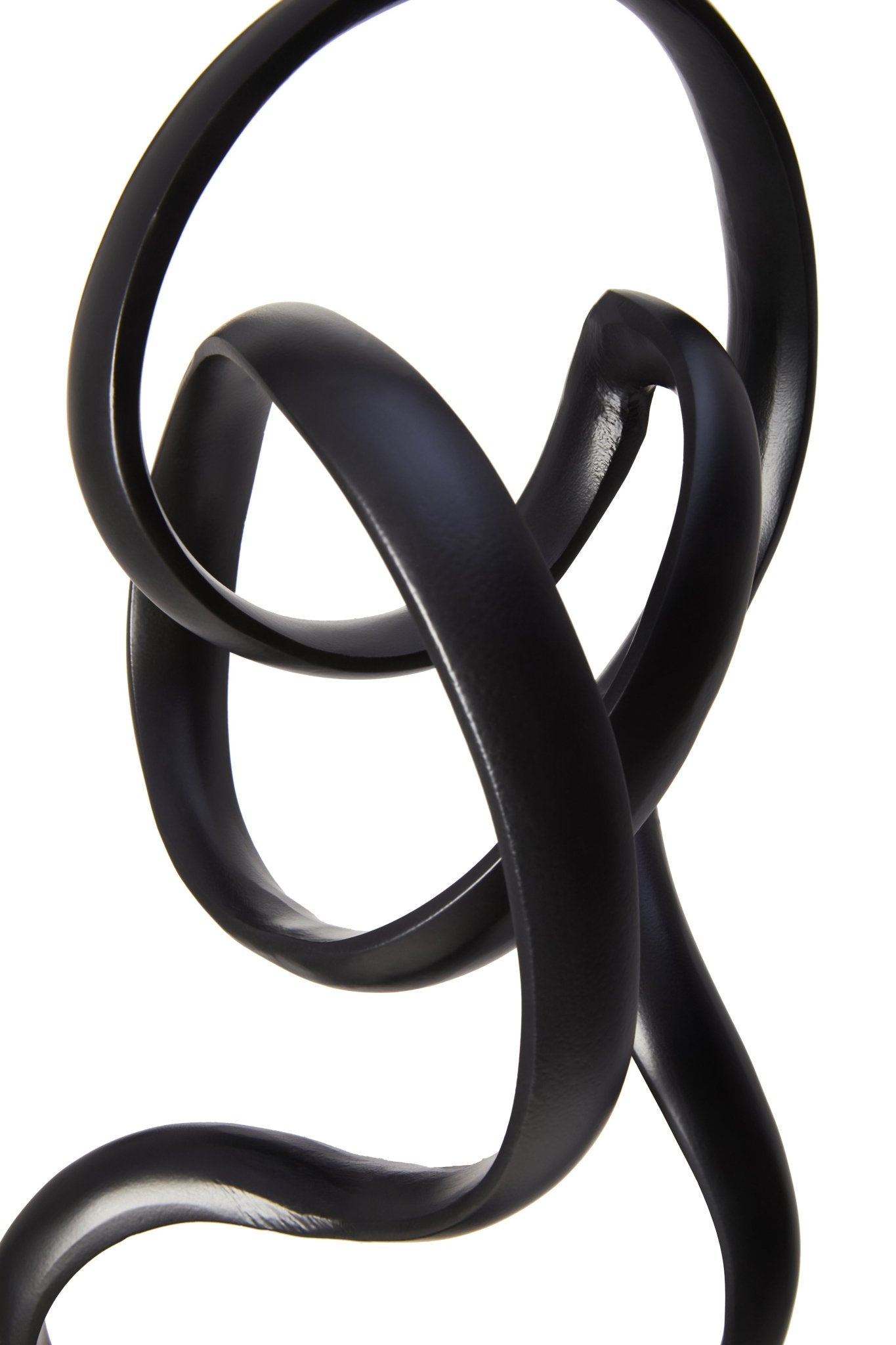 Kaspar Black Finish Aluminium Knot Sculpture - Skandi London