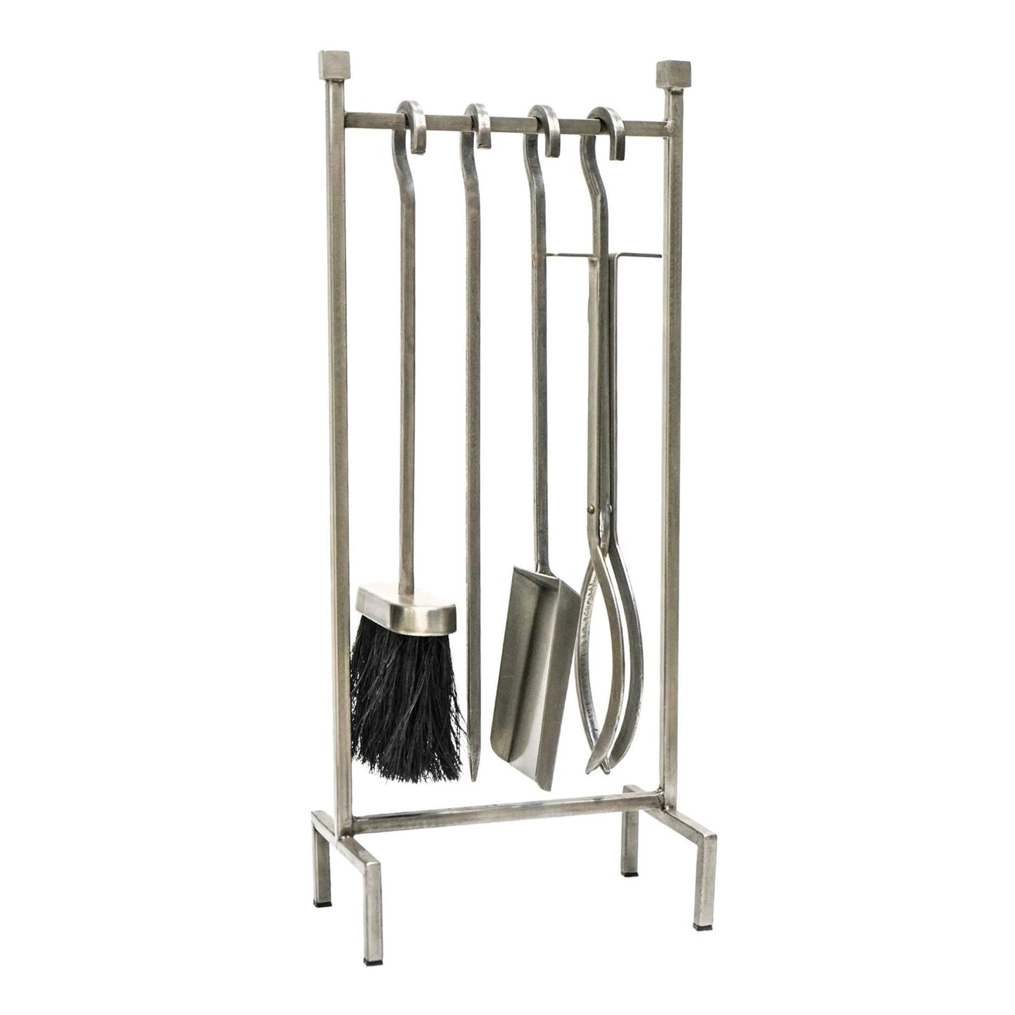 Horsens Iron Hanging Rack Fireside Companion Set Pewter - Skandi London